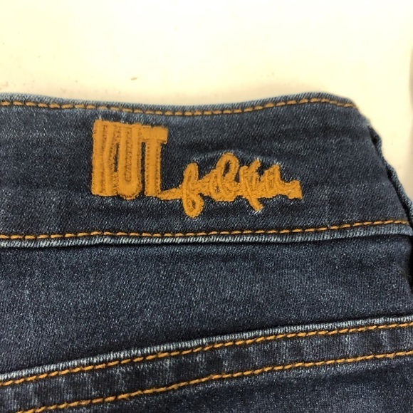 KUT From The Kloth Nicole High Rise Dark Wash Bootcut Blue Denim Jeans - Picture 11 of 12